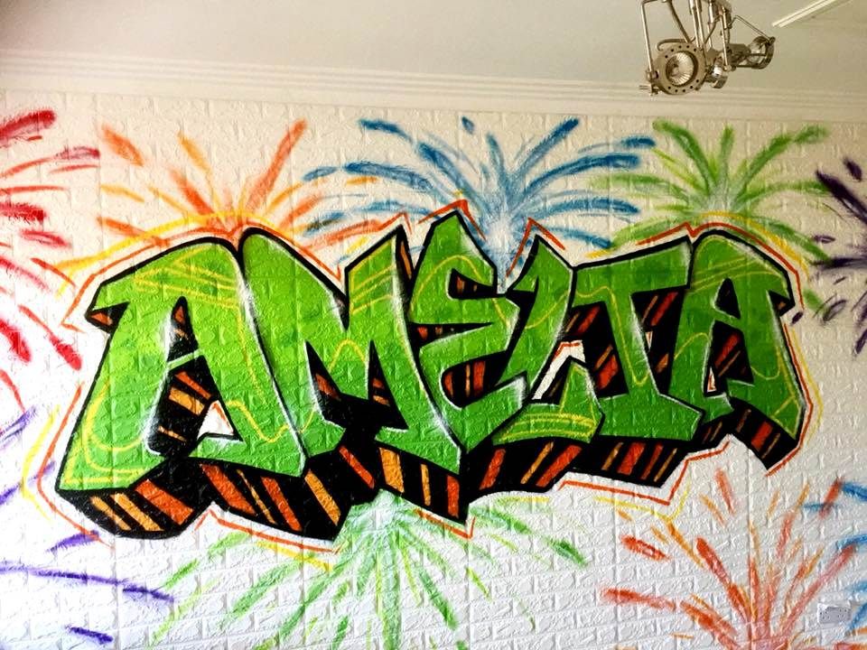 Detail Graffiti Amel Nomer 8