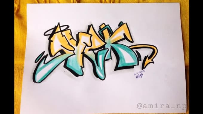 Detail Graffiti Amira Hd Nomer 12