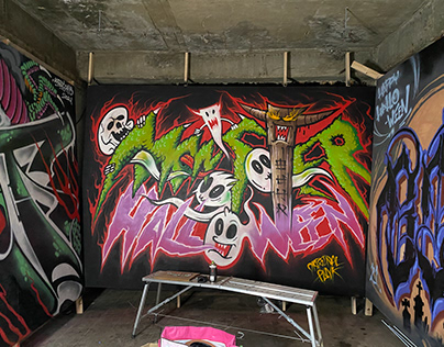 Detail Graffiti Anak Punk Spray Nomer 4