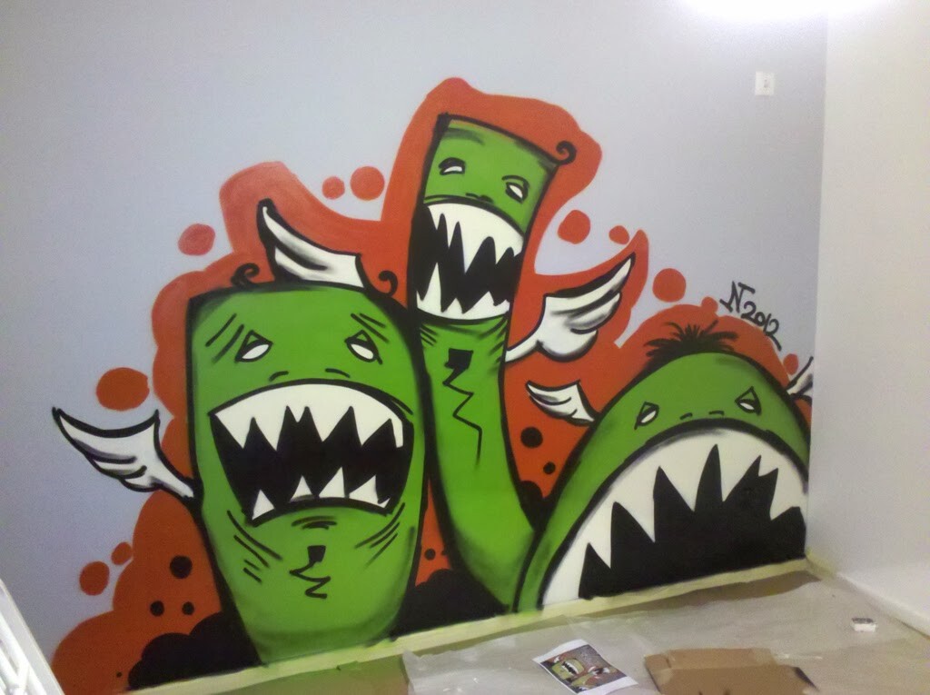 Detail Graffiti Animasi Monster Nomer 20