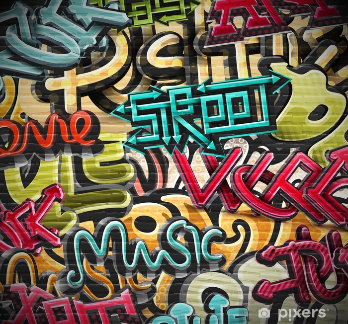 Detail Graffiti Arka Nomer 8