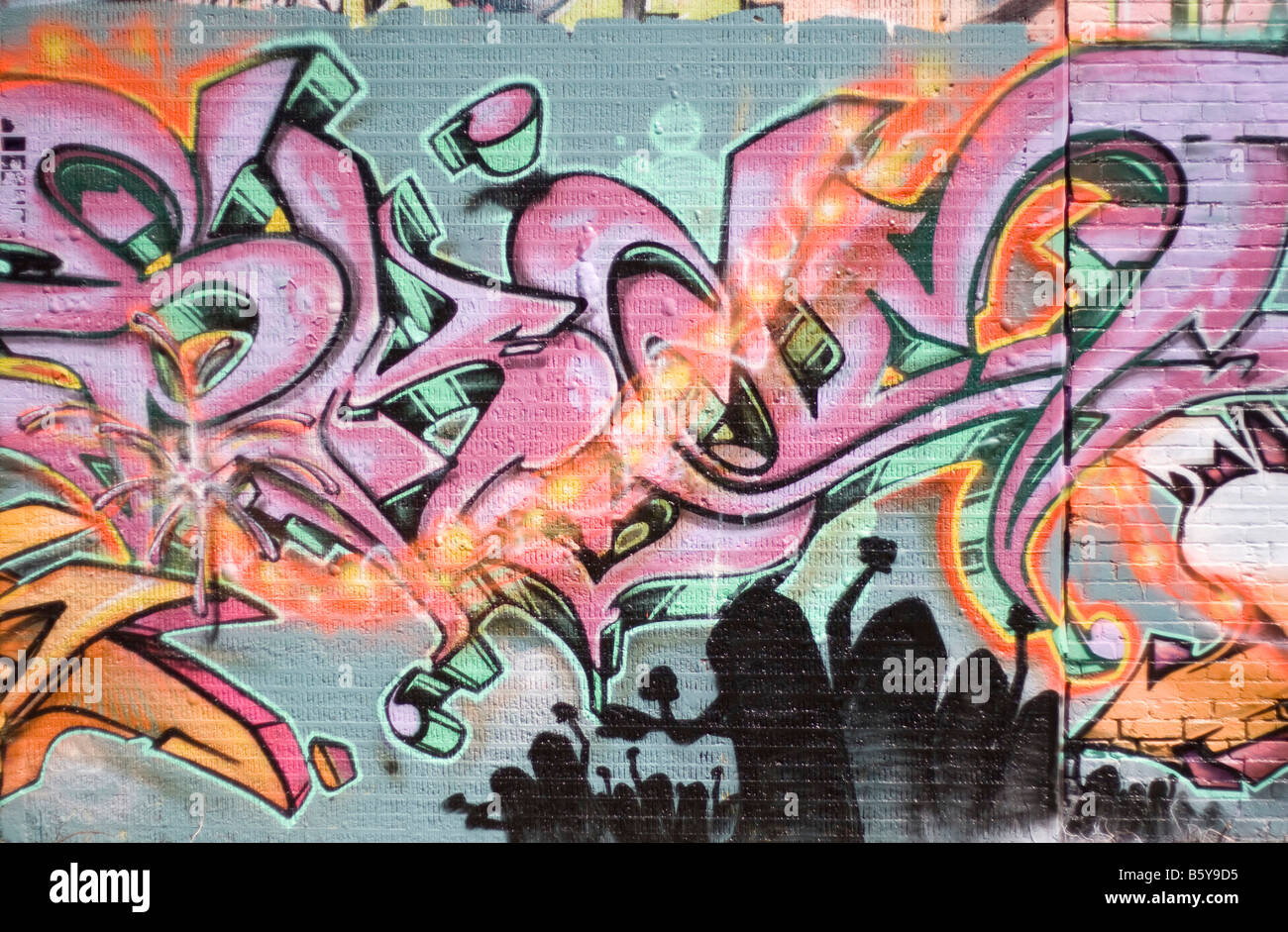 Detail Graffiti Arka Nomer 14