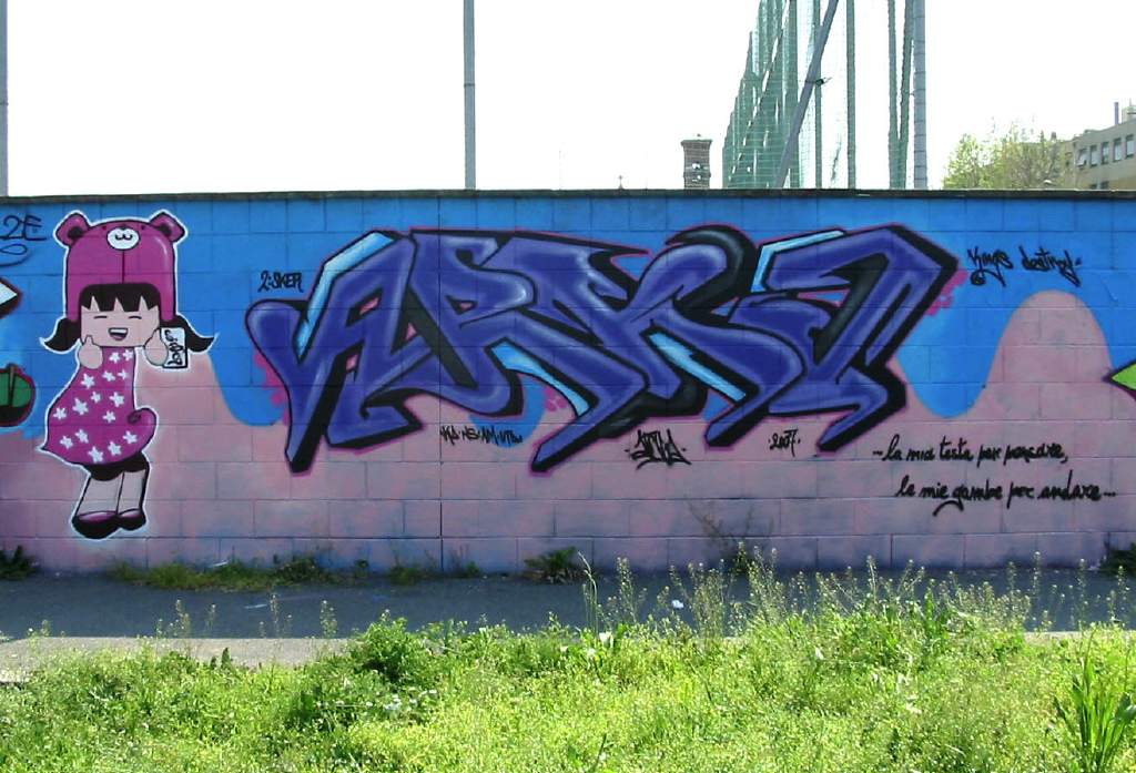 Detail Graffiti Arka Nomer 2