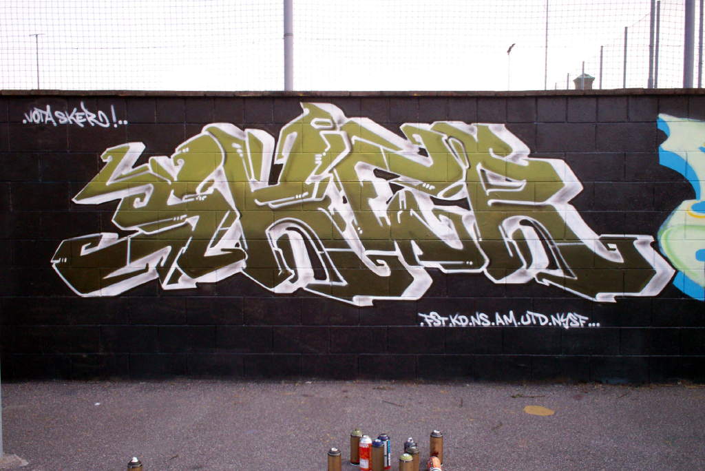 Detail Graffiti Arka Nomer 36