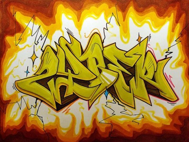 Detail Graffiti Arka Nomer 42