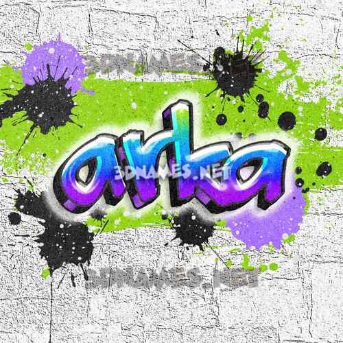 Detail Graffiti Arka Nomer 4