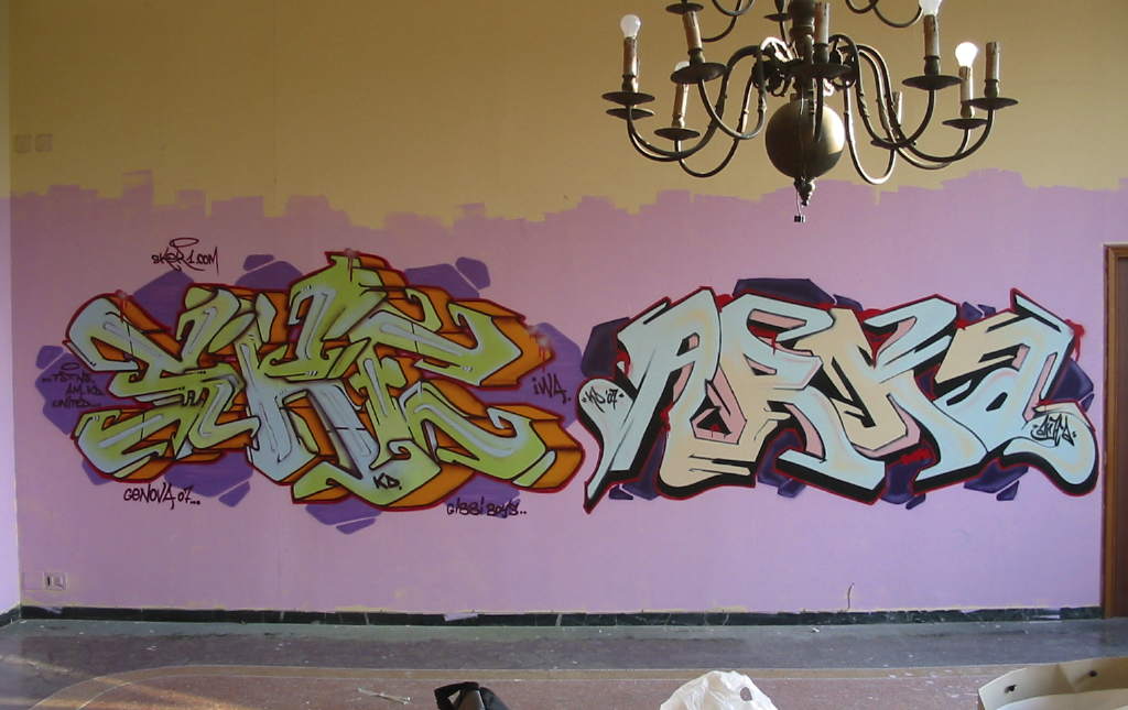 Detail Graffiti Arka Nomer 6