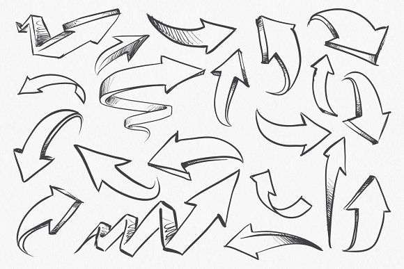 Detail Graffiti Arrows Black Nomer 44
