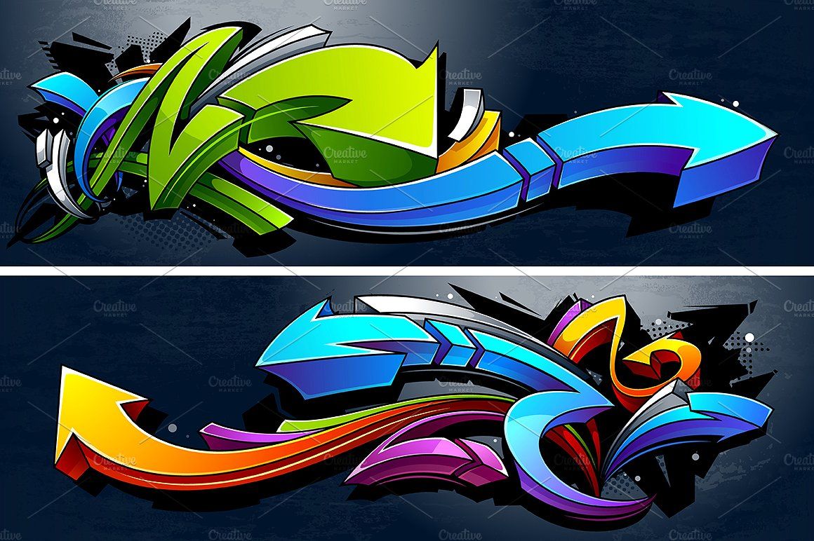 Detail Graffiti Arrows Vector Nomer 12