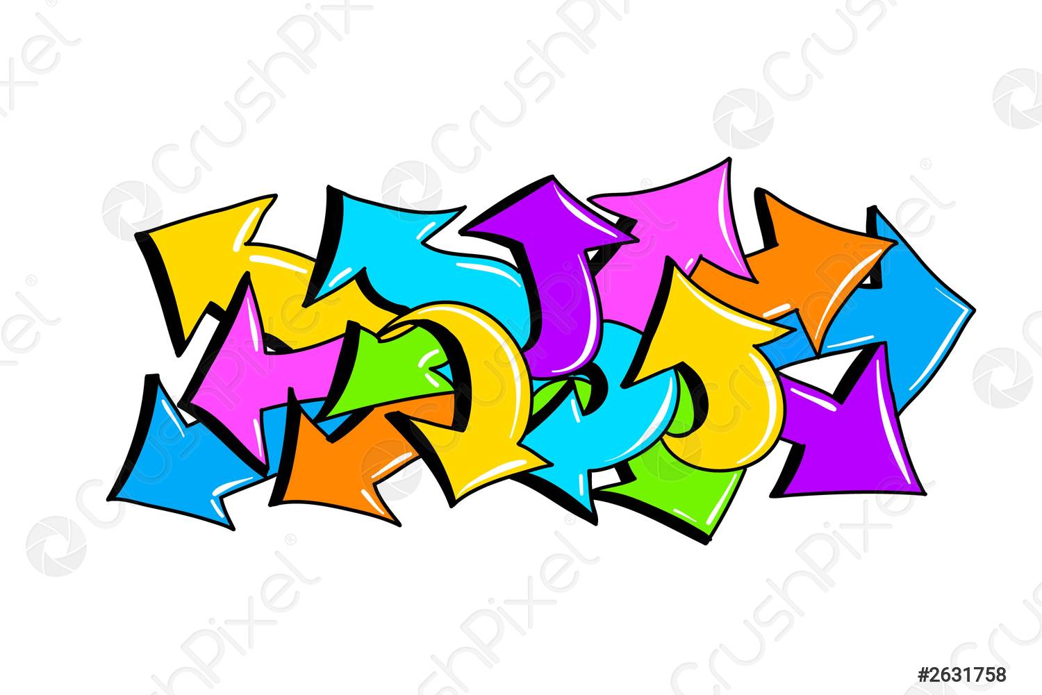 Detail Graffiti Arrows Vector Nomer 46