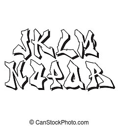 Detail Graffiti Art Abcd Nomer 50