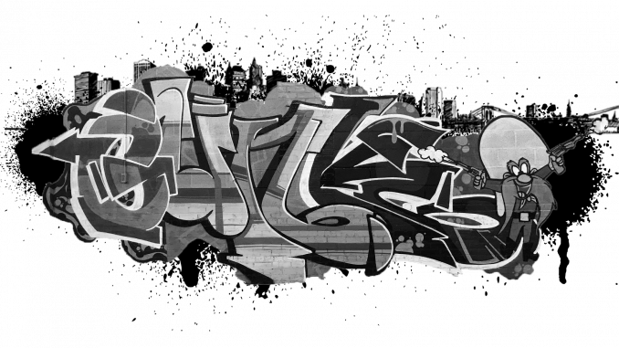 Detail Graffiti Art Black Label Nomer 13