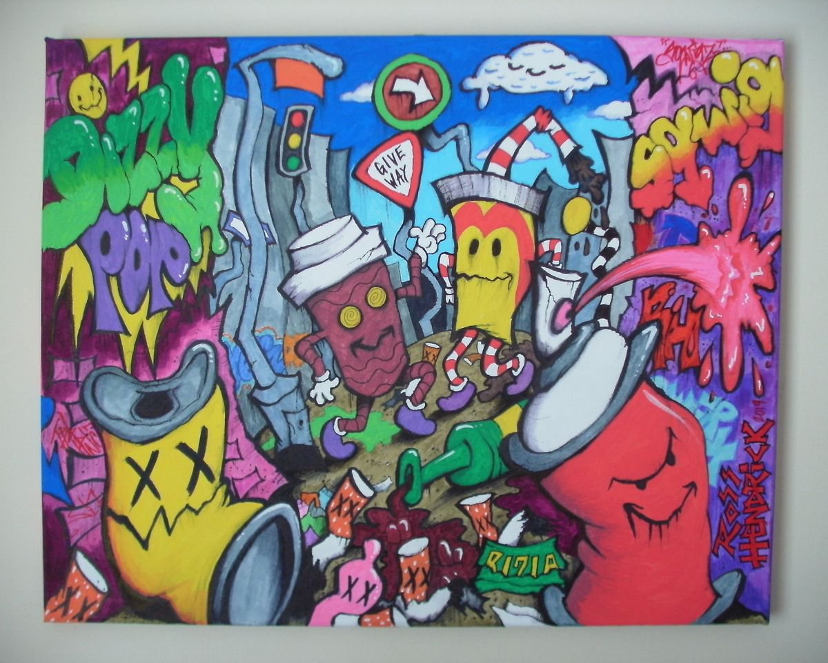 Detail Graffiti Art Cartoon Characters Nomer 16