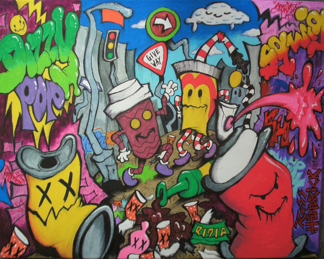 Detail Graffiti Art Cartoon Characters Sketches Nomer 24