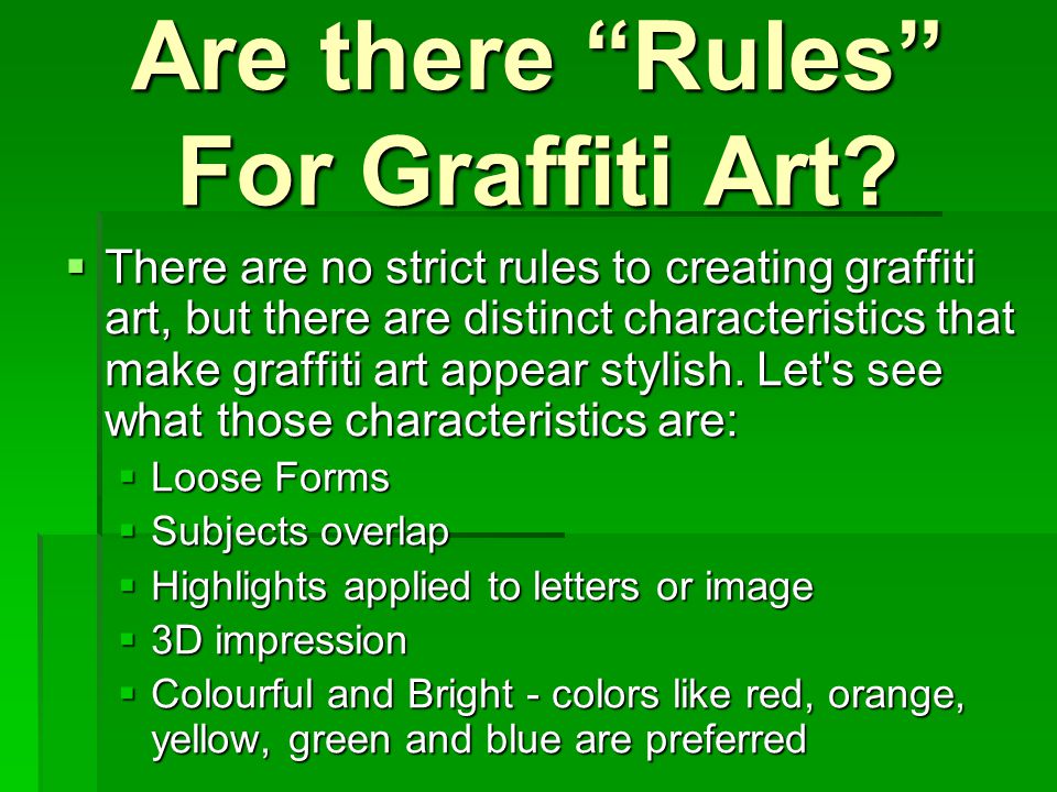 Detail Graffiti Art Characteristics Nomer 11