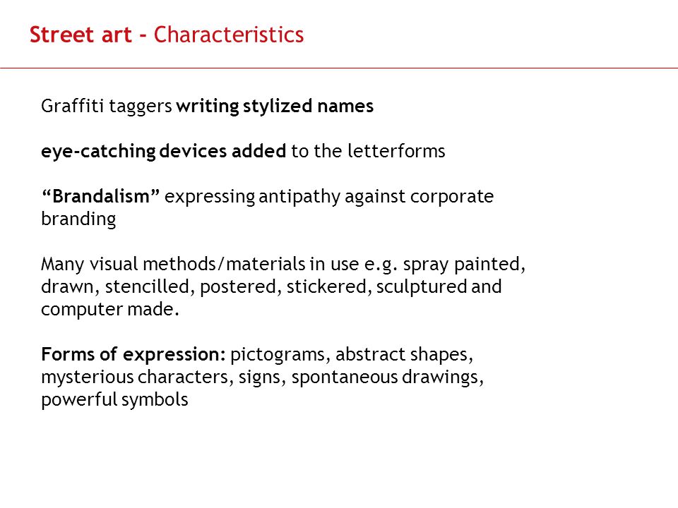 Detail Graffiti Art Characteristics Nomer 21