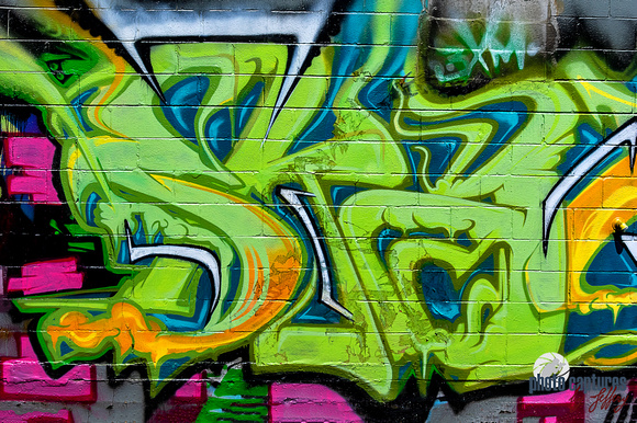 Detail Graffiti Art Green Nomer 7