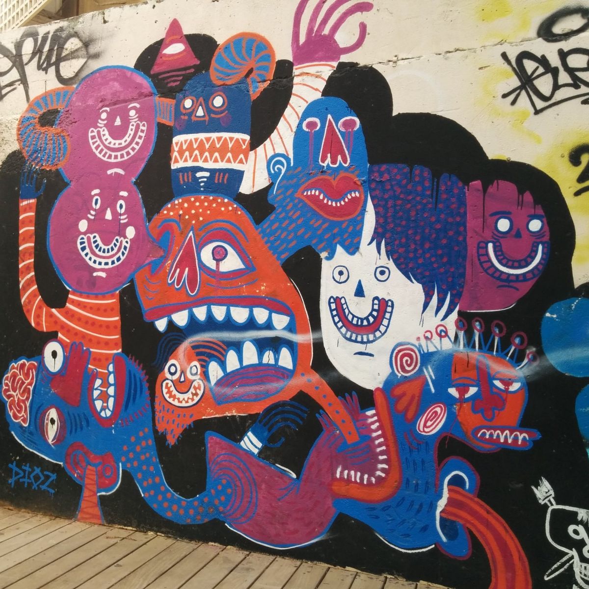 Detail Graffiti Art Israeli Wall Nomer 3