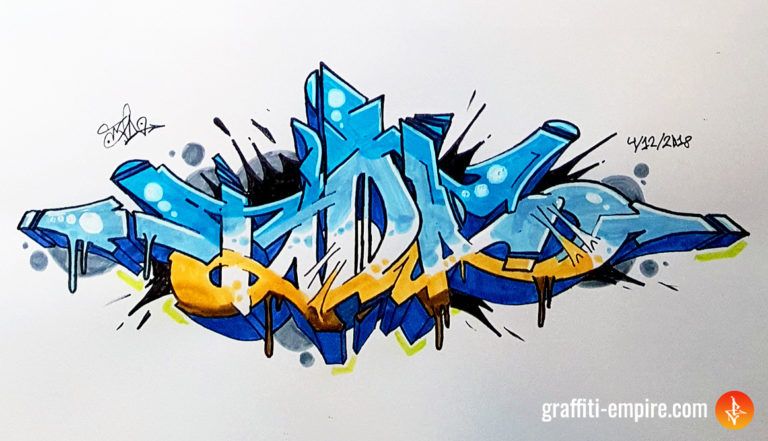 Detail Graffiti Art Letters For Newbie Nomer 5