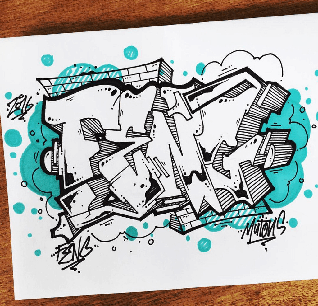 Detail Graffiti Art Name Simple Nomer 46