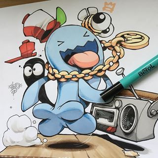 Detail Graffiti Art Pikachu Characters Sketches Nomer 10