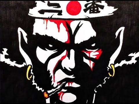 Detail Graffiti Art Samurai Characters Sketches Nomer 14