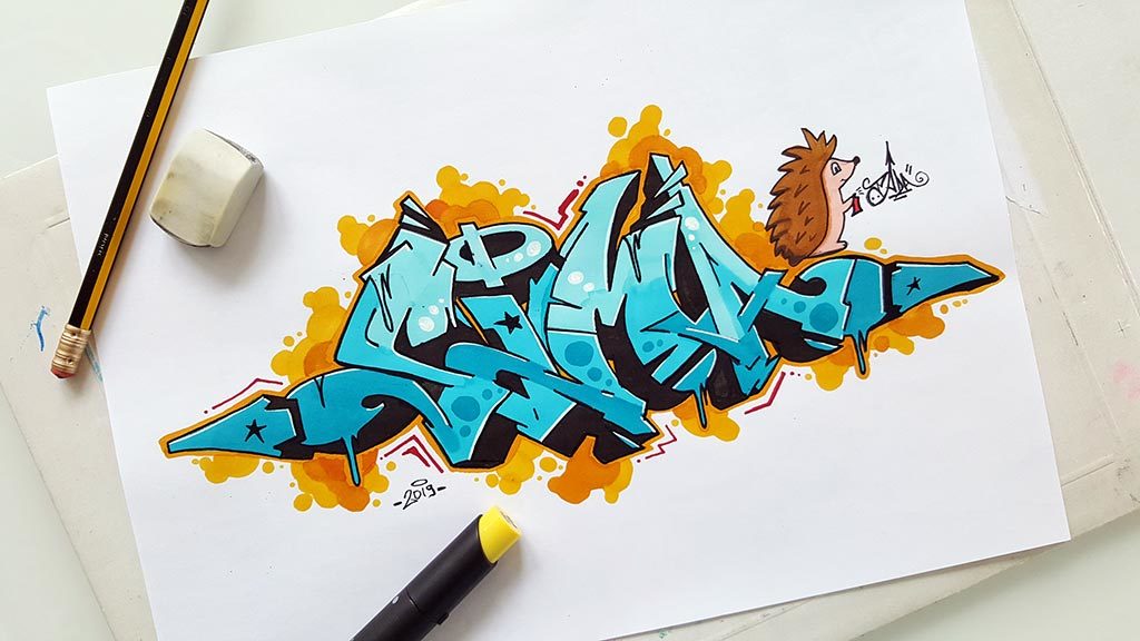 Detail Graffiti Art Sketches Easy Nomer 28