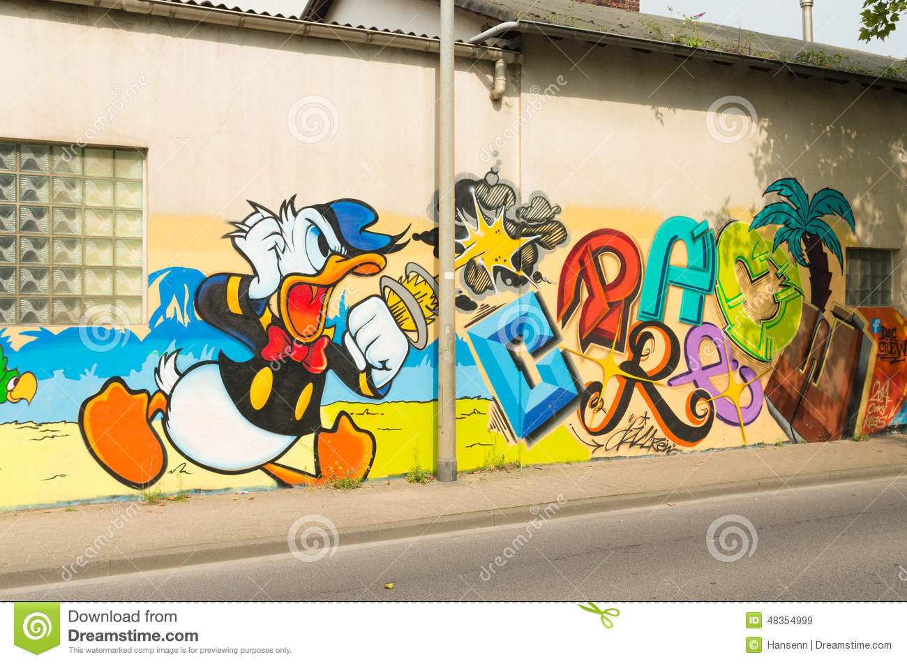 Detail Graffiti Art Sketches Of Characters Donald Duck Nomer 11