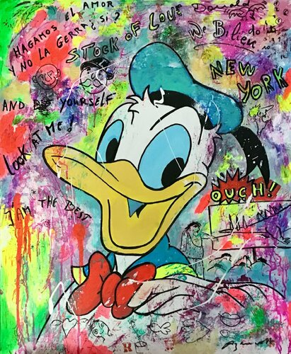 Detail Graffiti Art Sketches Of Characters Donald Duck Nomer 18