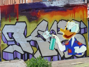 Download Graffiti Art Sketches Of Characters Donald Duck Nomer 19