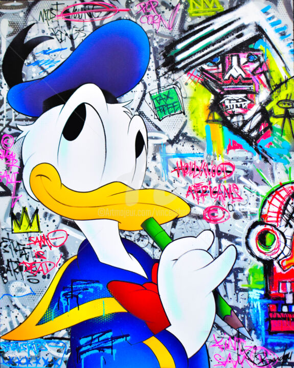 Detail Graffiti Art Sketches Of Characters Donald Duck Nomer 21