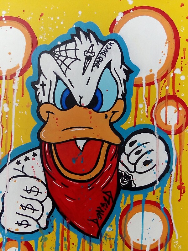 Detail Graffiti Art Sketches Of Characters Donald Duck Nomer 36