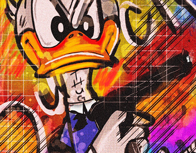 Detail Graffiti Art Sketches Of Characters Donald Duck Nomer 37