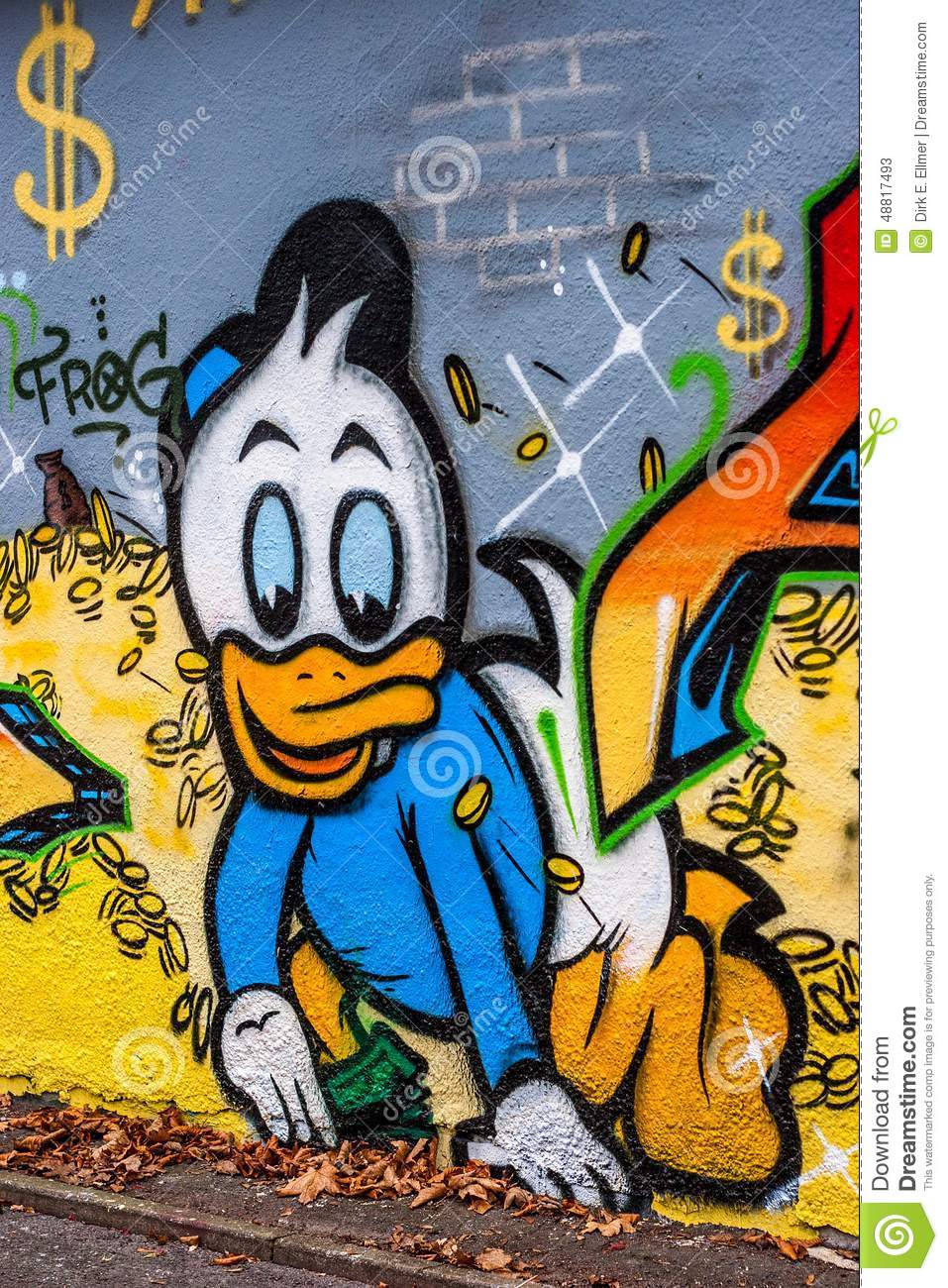 Detail Graffiti Art Sketches Of Characters Donald Duck Nomer 9
