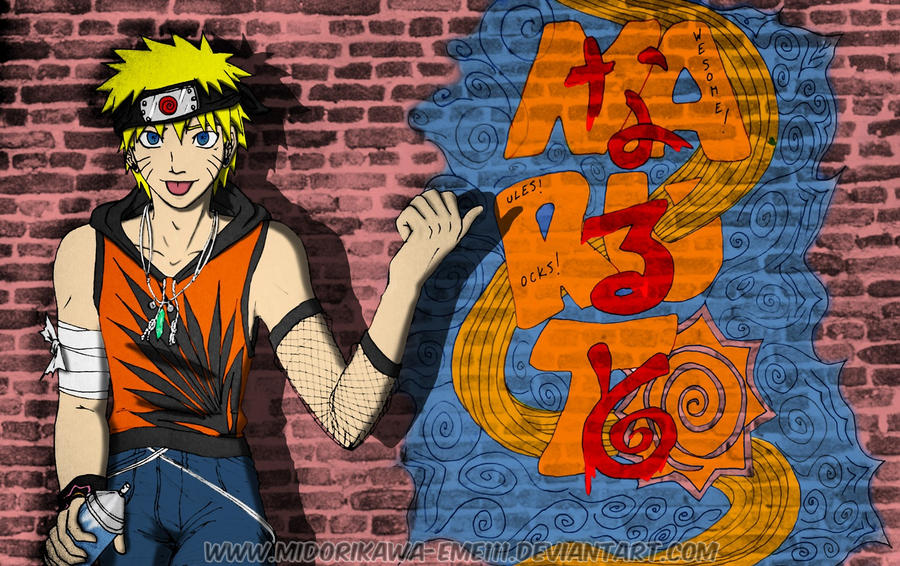 Detail Graffiti Art Sketches Of Characters Naruto Nomer 10