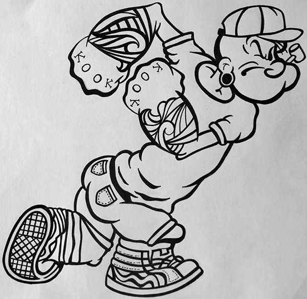 Detail Graffiti Art Sketches Of Characters Popay Nomer 2