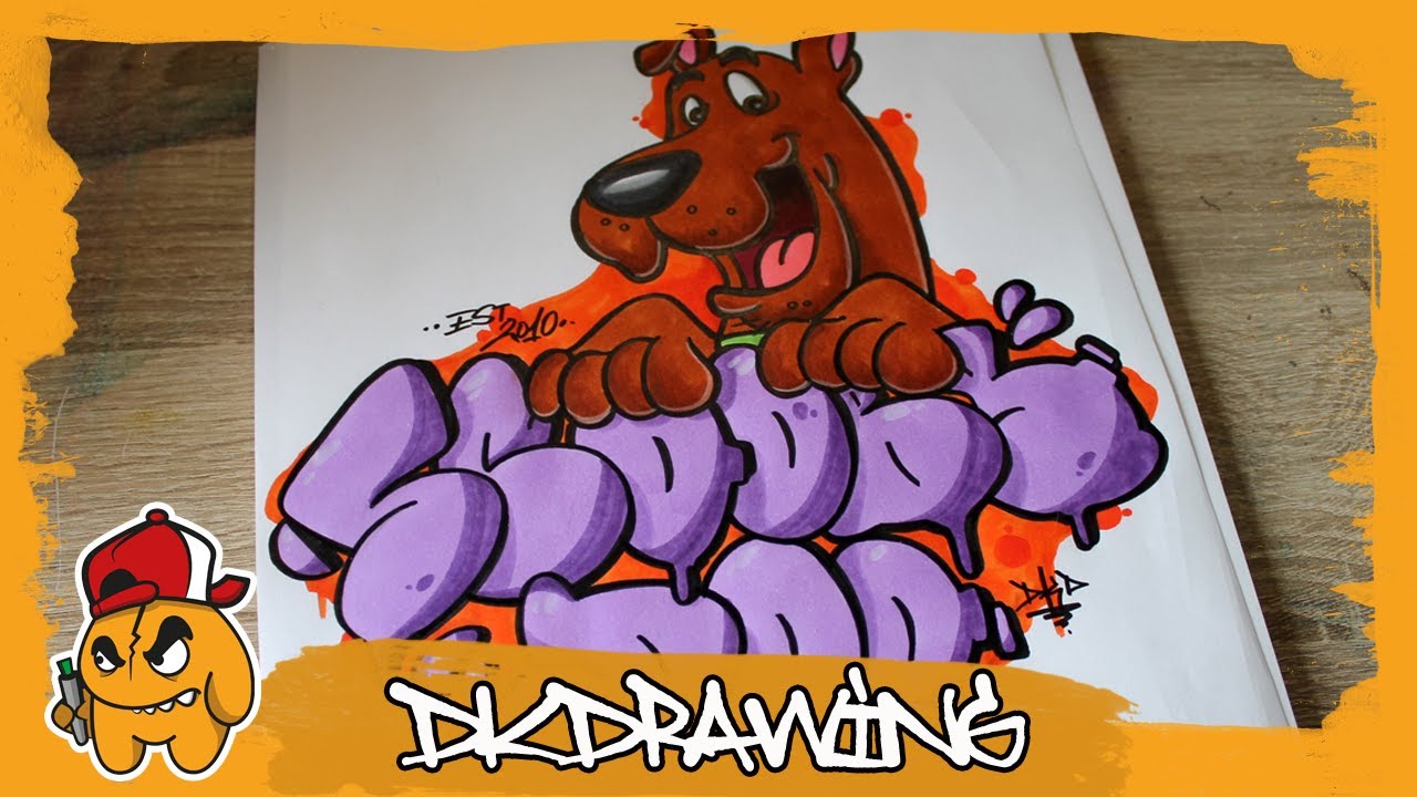 Graffiti Art Sketches Of Characters Scooby - KibrisPDR