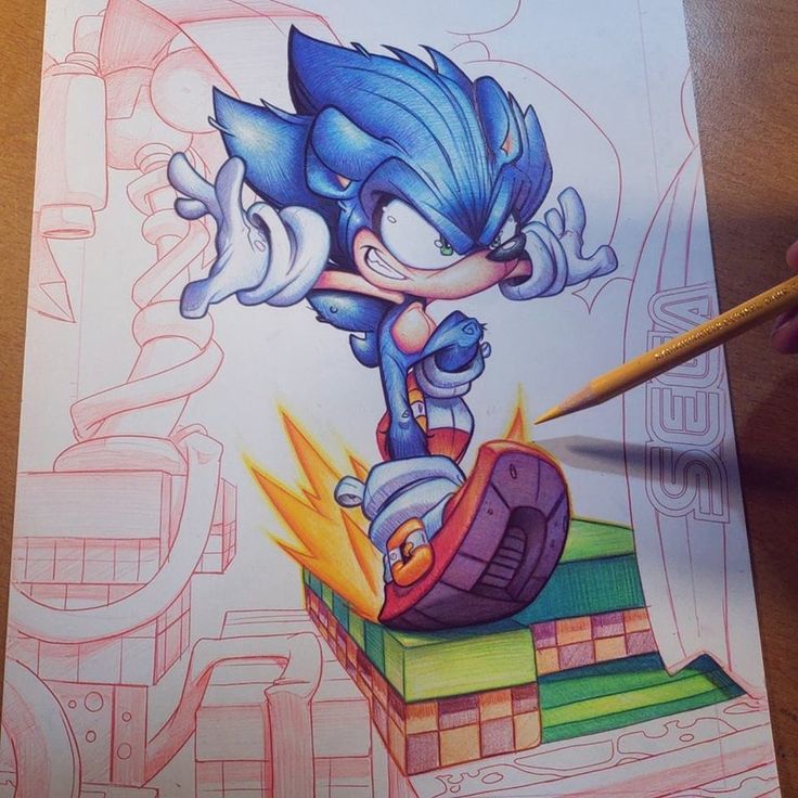 Graffiti Art Sketches Of Characters Sonic - KibrisPDR