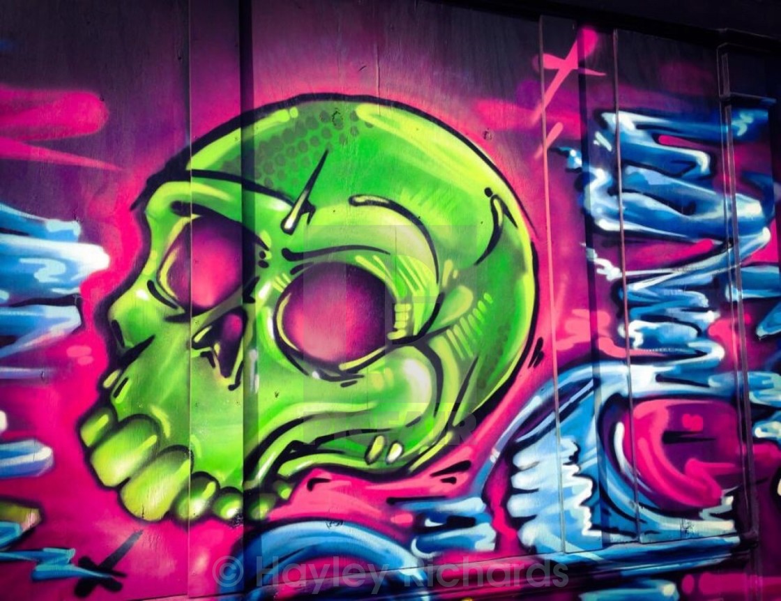 Detail Graffiti Art Skull Nomer 23