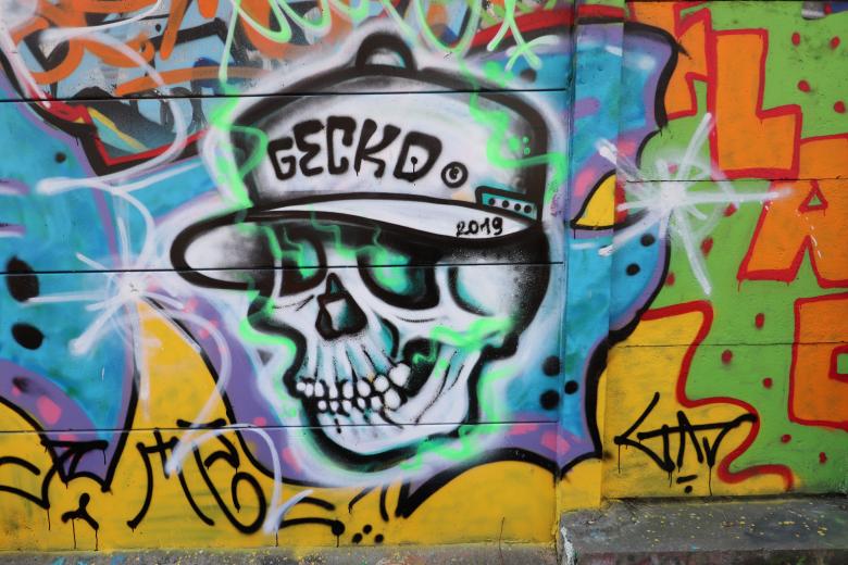Detail Graffiti Art Skull Nomer 26