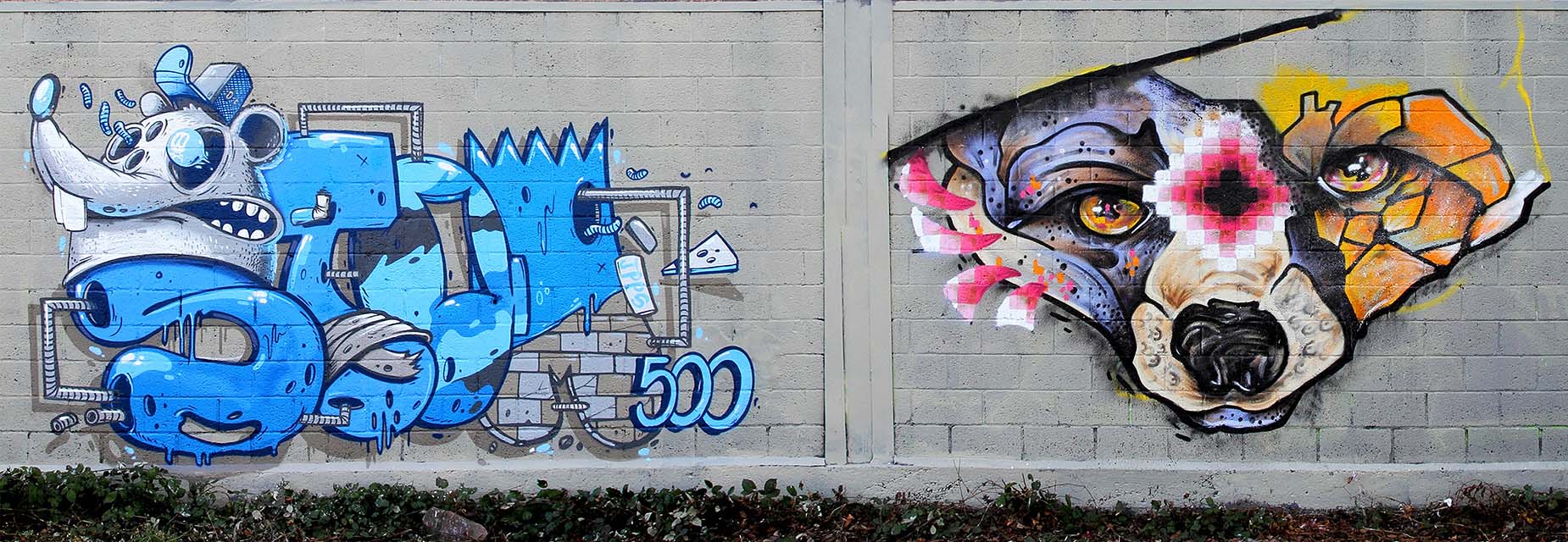Detail Graffiti Art With Nomer 12