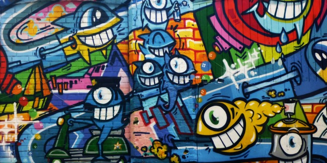 Detail Graffiti Art With Nomer 25