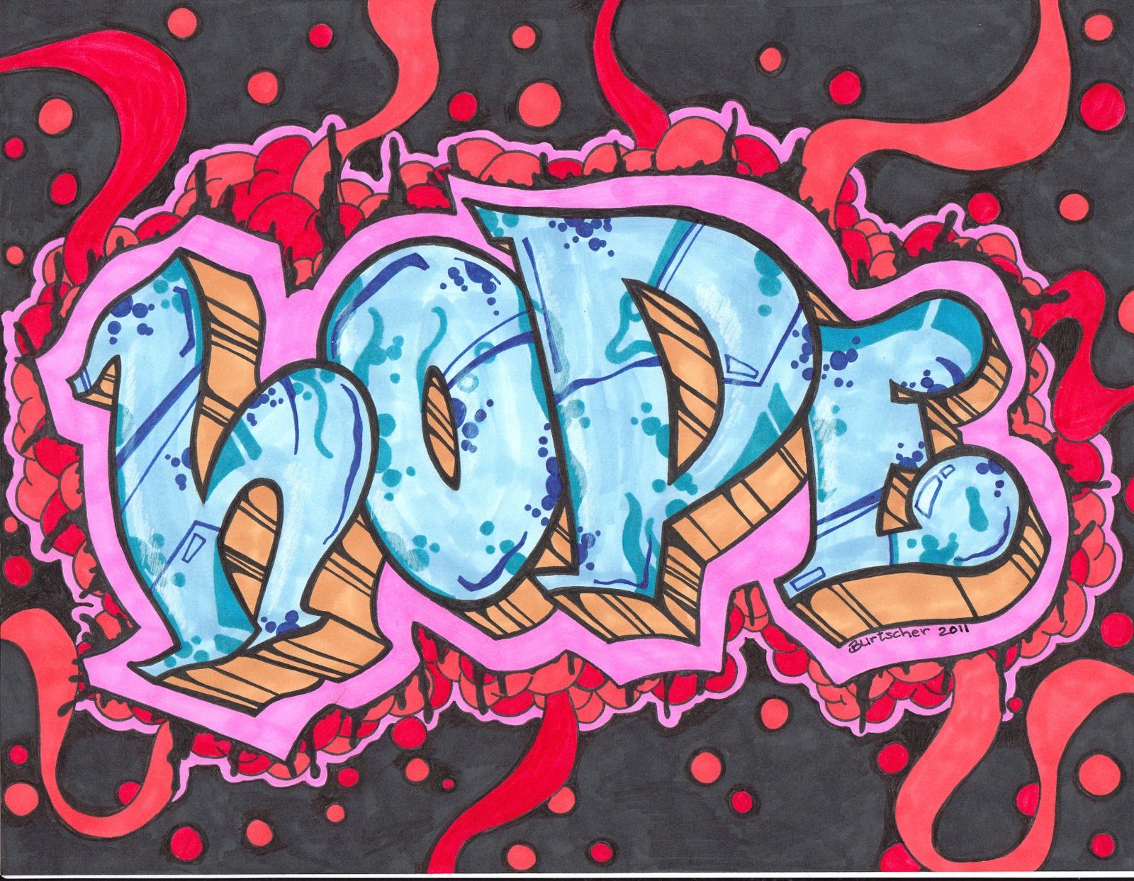 Detail Graffiti Art Words Nomer 13