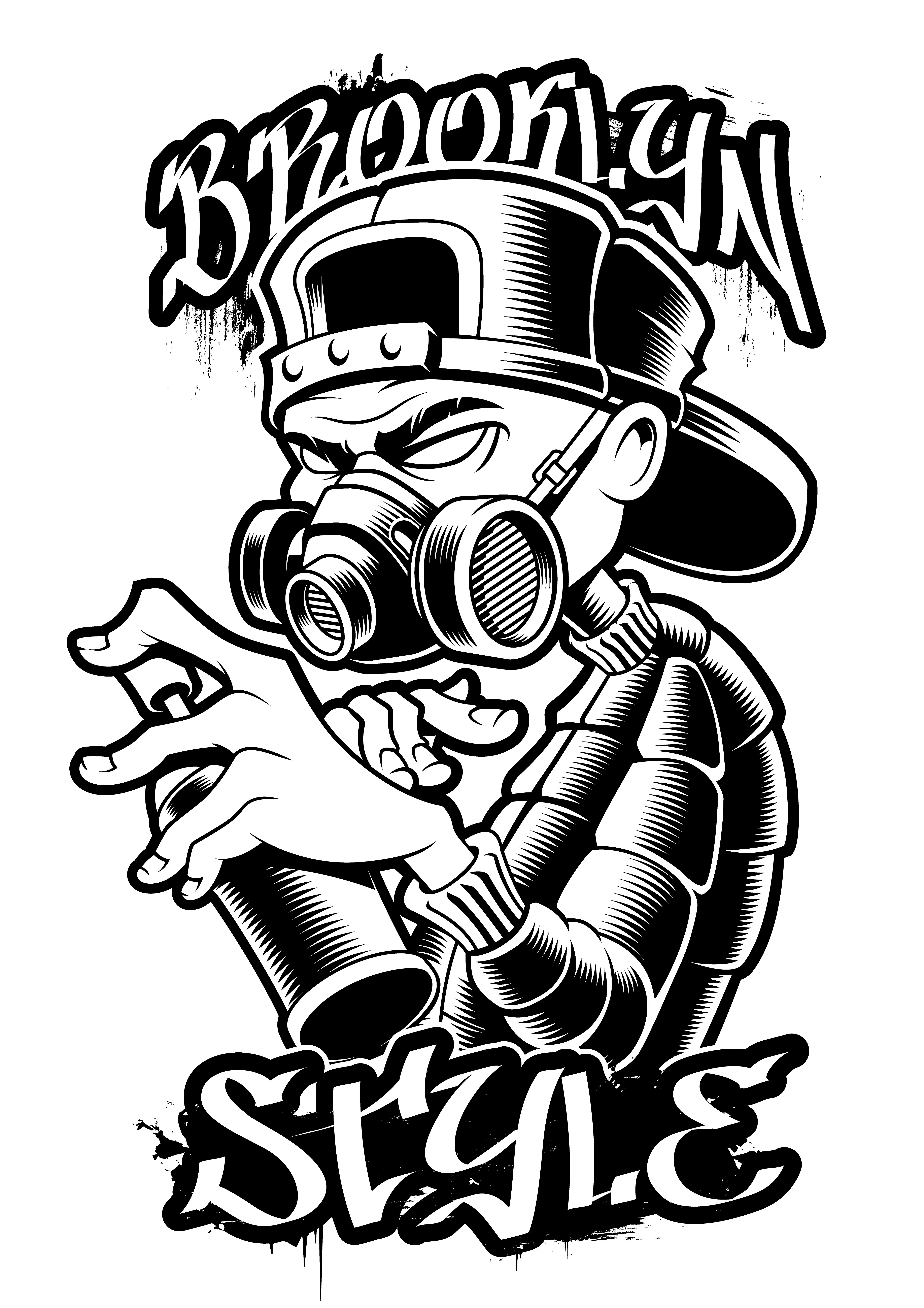 Detail Graffiti Art Work Vector Nomer 37