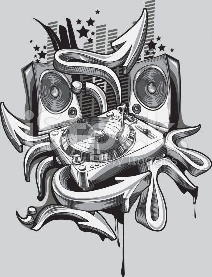 Detail Graffiti Art Work Vector Nomer 40