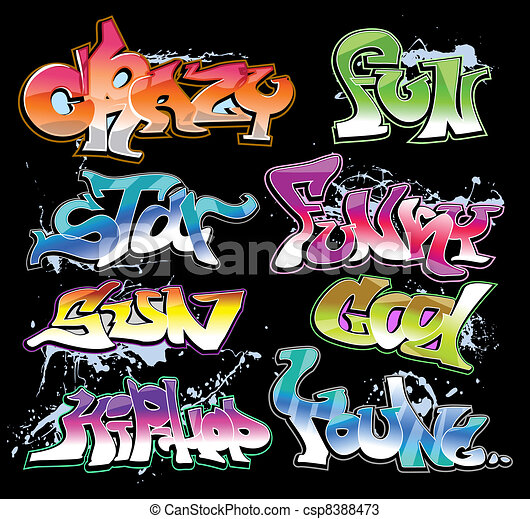 Detail Graffiti Art Work Vector Nomer 42