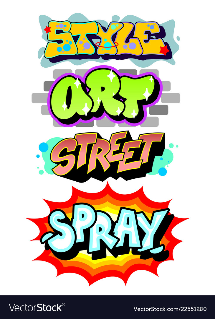 Detail Graffiti Art Work Vector Nomer 9