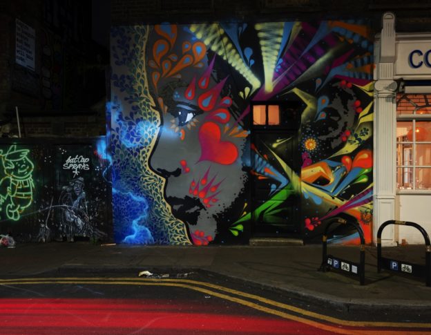 Detail Graffiti Artist At Work At Night Nomer 23