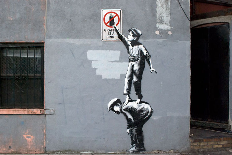 Detail Graffiti Artist Banksy Nomer 12