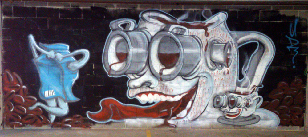 Detail Graffiti Artist Coffee Shop Nomer 32